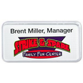 Rectangle Full Color Personalized Aluminum Snap-iI Lens Badges (1.5"x3")